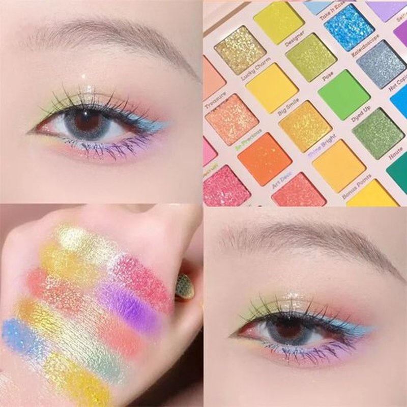 Grospe 30 Color Rainbow Eyeshadow Palette - Highly Pigmented, Blendable & Waterproof | Professional Makeup Gift Set