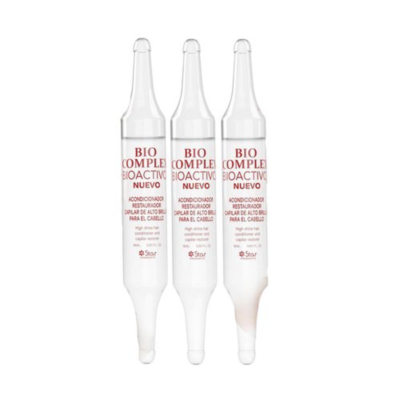 Bio Complex Bioactivo High Shine Hair Conditioner 3 Pack – 0.61 oz Each, Intense Nourishment & Glossy Shine Treatment for All Hair Types