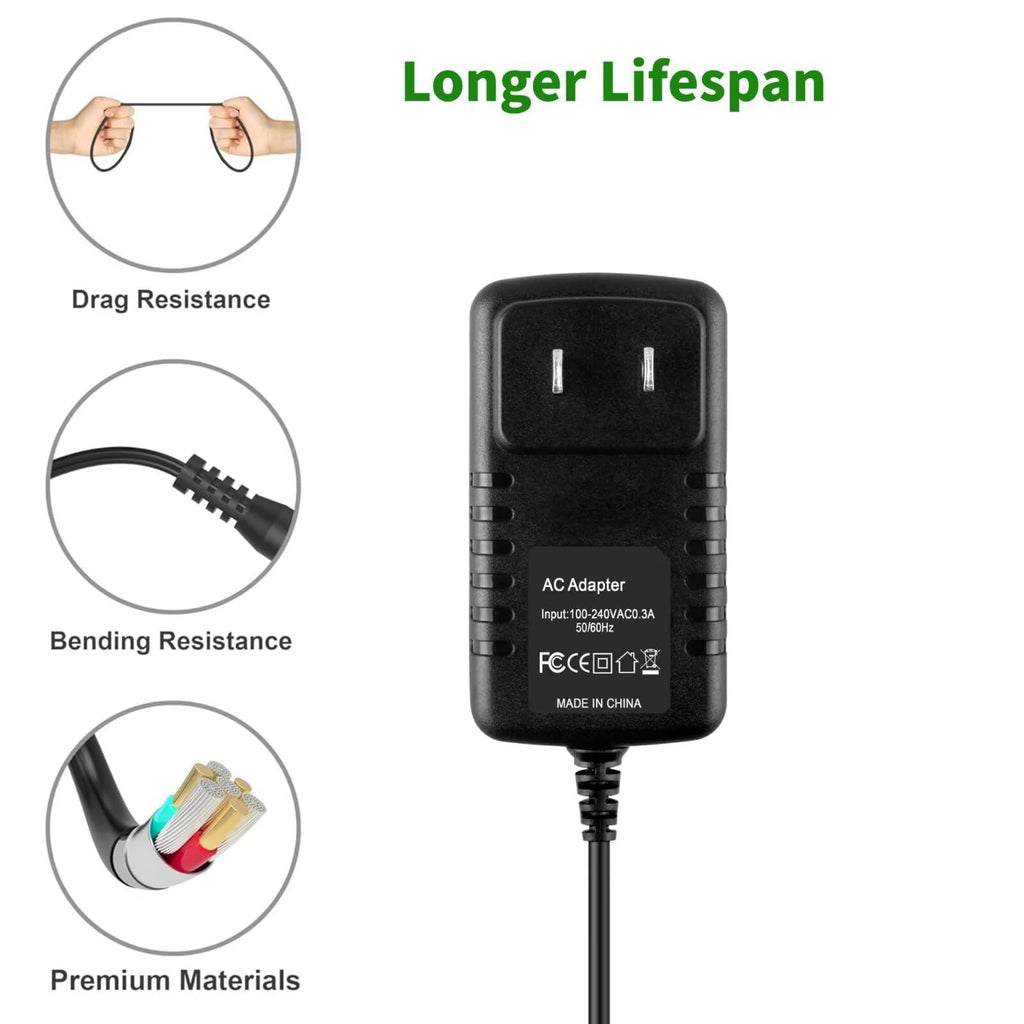 Cazxooy AC Adapter Charger Compatible with Babyliss PRO FX59Z Clipper Trimmer DVE DSA-12PFT FUS 120100 Li-ion Battery Power Charger Power Supply Cord Mains PSU