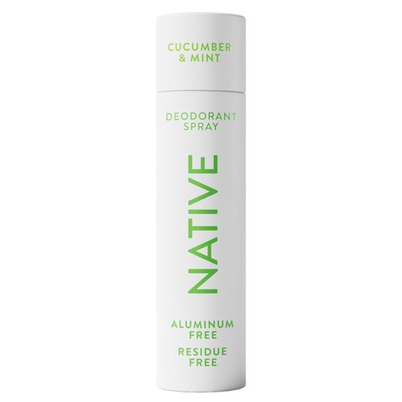 Native Deodorant | Cucumber & Mint Body Spray - 72-Hour Odor Protection, Aluminum-Free, 3.5 oz