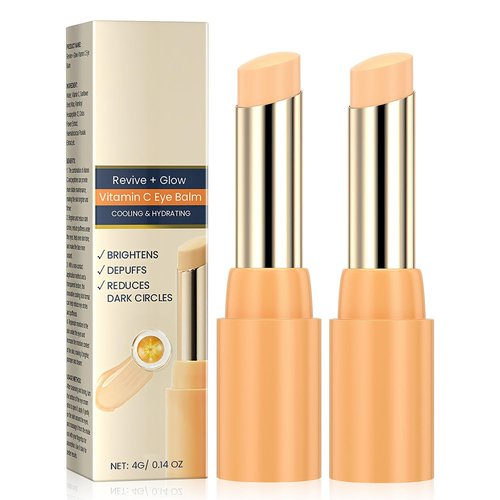 Tbexem Revive Glow Vitamin C Eye Balm - Hydrating Cream for Dark Circles & Puffiness (2PCS)