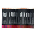 Skiennix Lip Liner Pencil Set - 30 High Pigmented Pencils for Long-Lasting Color | 6.25-Inch Wooden Pencils