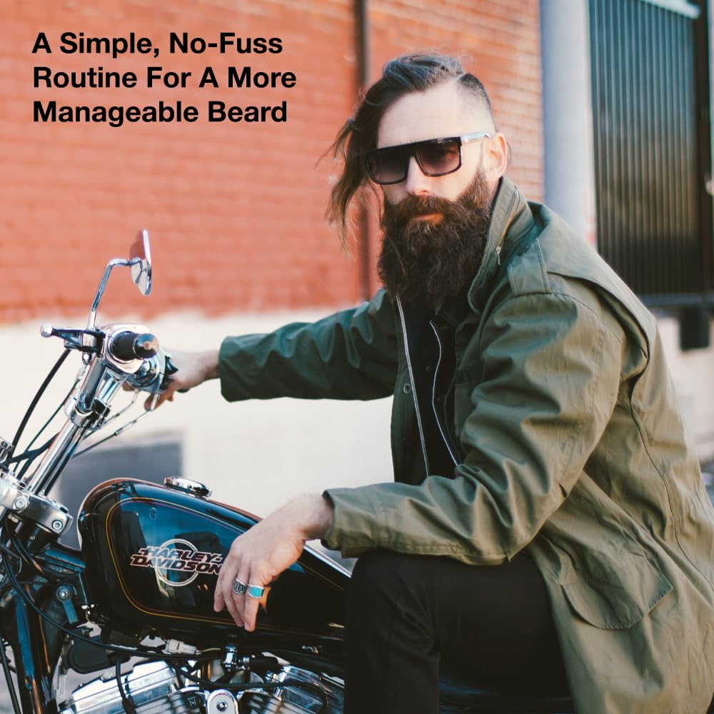 ZEUS Starter Beard Wash & Natural Oil Kit for Men (Italian Cypress)