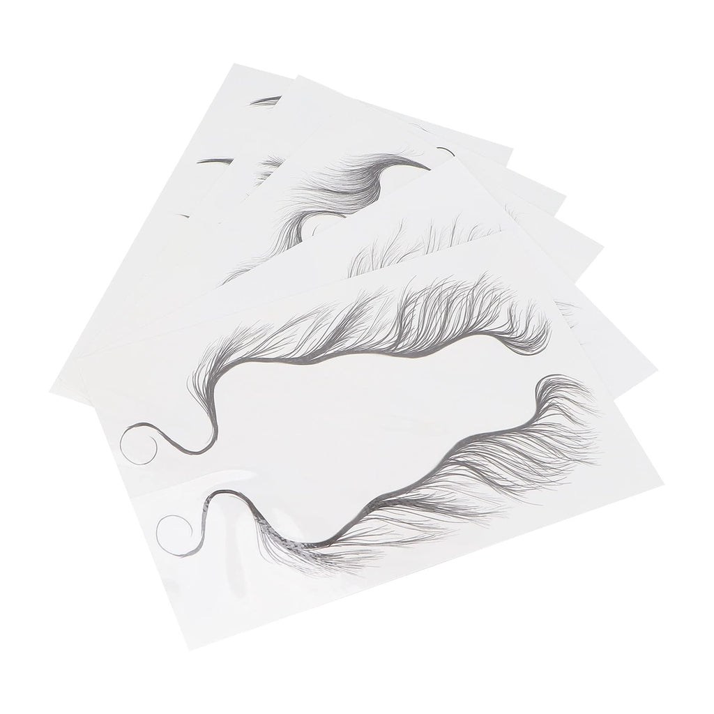 Hair Edges Stickers 5 Sheets Baby Hair Edges Hair Temporary Stickers DIY Hairstyling Hair Stickers Fake Hairline Sticker for Women Girls