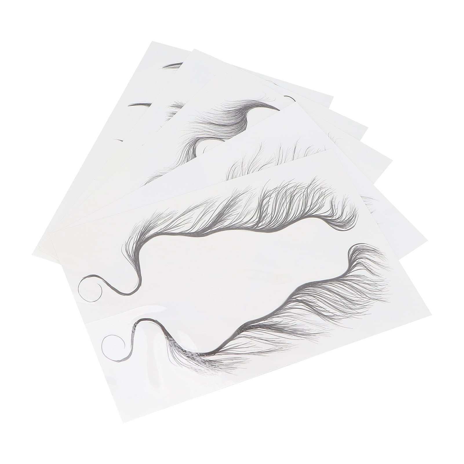 Hair Edges Stickers 5 Sheets Baby Hair Edges Hair Temporary Stickers DIY Hairstyling Hair Stickers Fake Hairline Sticker for Women Girls