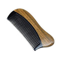 Exquisite Natural Ox Horn Pocket Hair Comb - Natural Green Sandalwood Buffalo Horn Comb 100% Handmade Premium Quality Anti-Static Comb Without Handle (Palm Siz)
