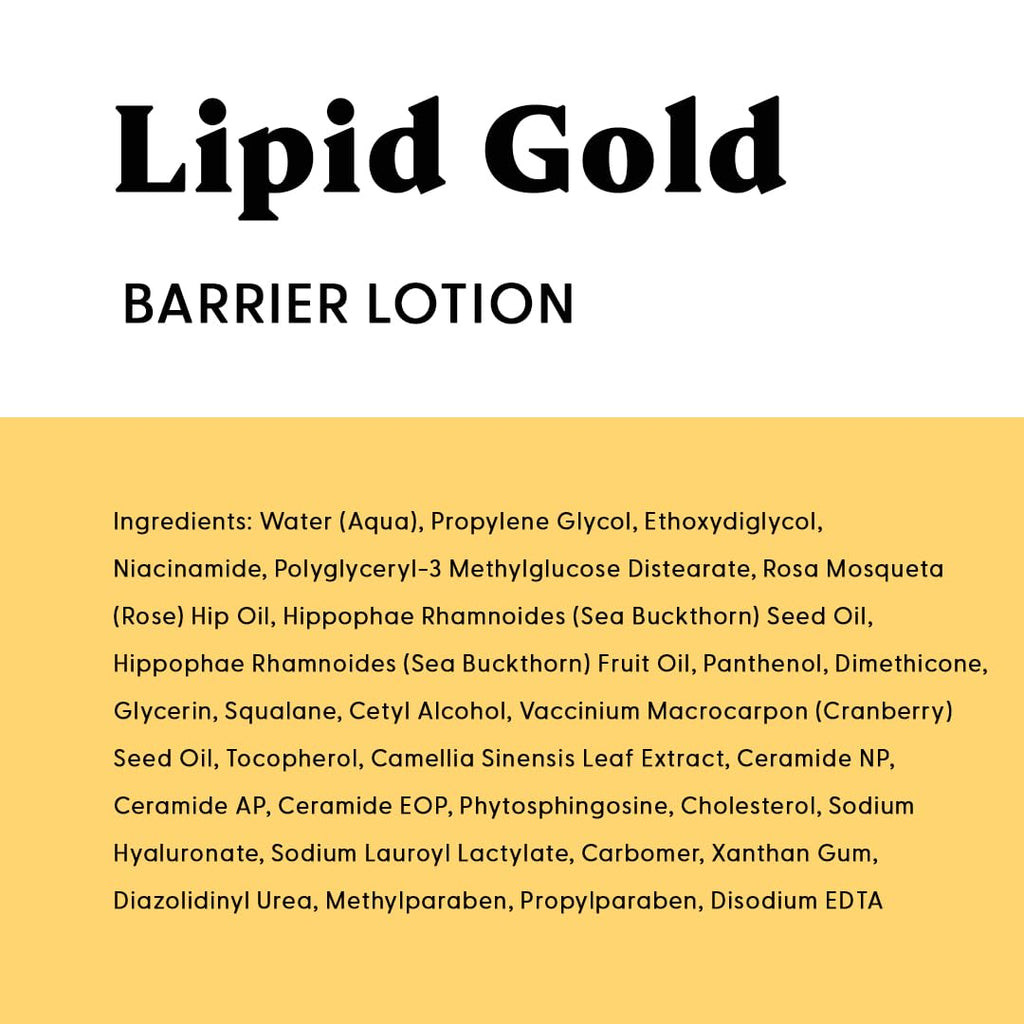 Stratia Lipid Gold Skin-Strengthening Ceramide Moisturizer with Niacinamide, Hydrates & Soothes All Skin Types, 1.7 Fl Oz