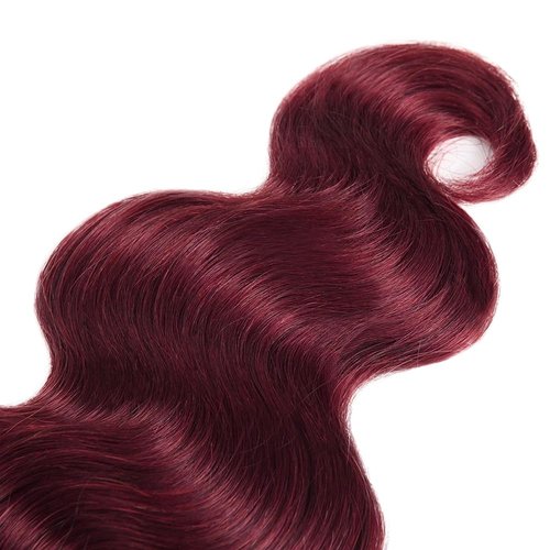#99J Burgundy Bundles Human Hair Body Wave Bundles 26 28 30 Inch Wine Red Bundle Human Hair Extensions Unprocessed Virgin Remy Hair 3 Bundle 50 Gram Per Bundle