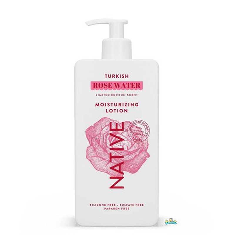 Native Limited Edition Hand & Body Lotion - Turkish Rose Water - 16.5 fl oz | Pack of 2