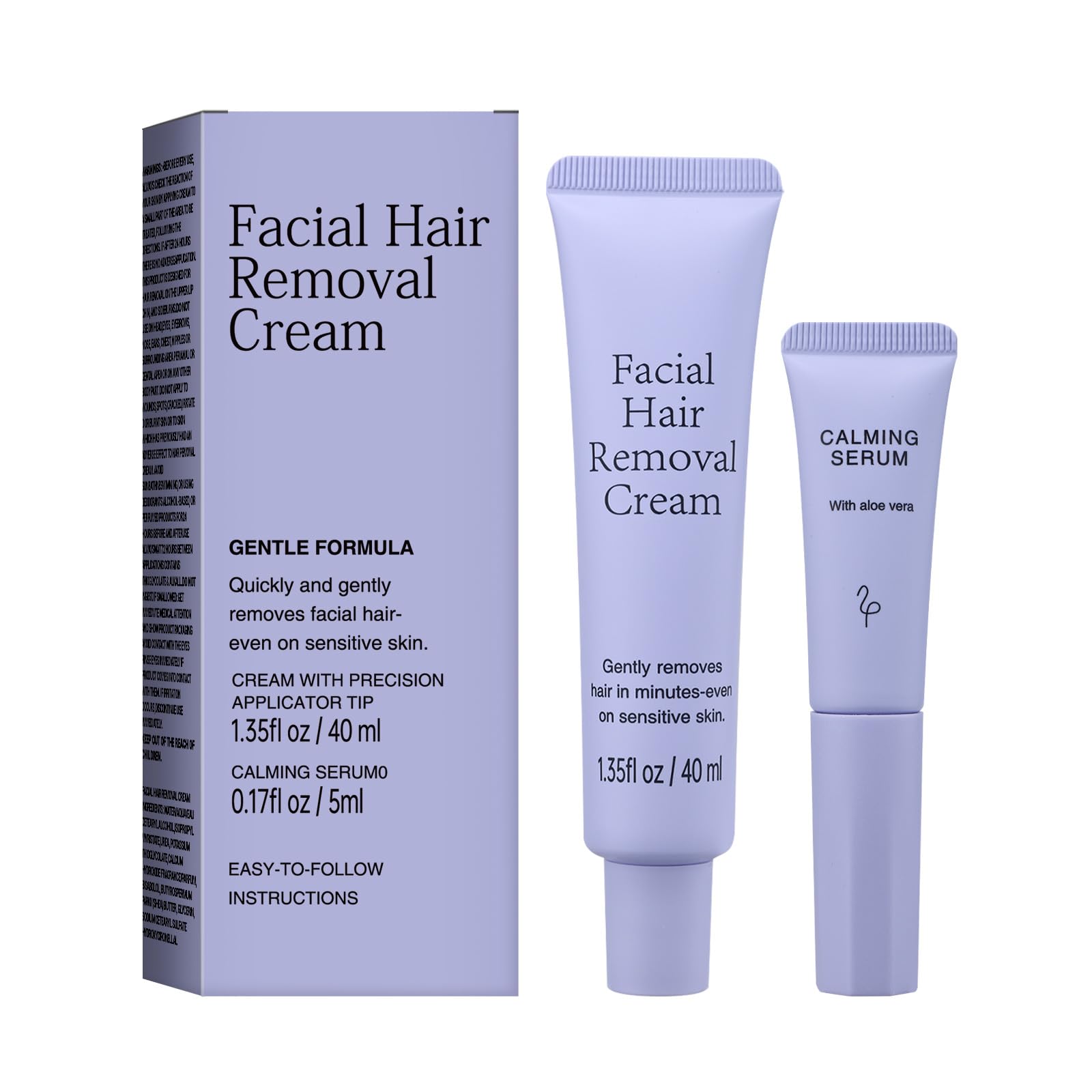 2 PCS Hydrateology Facial Hair Removal Cream, Luuma Facial Hair Removal, Gentle Hairs Removers for Women, Long-Lasting Depilatory Cream for All Skin Types