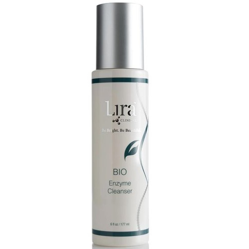 Lira Clinical BIO Enzyme Cleanser - Papaya Gel Face Wash for Sensitive Skin | Hydrating Exfoliating Cleanser - 6 Oz