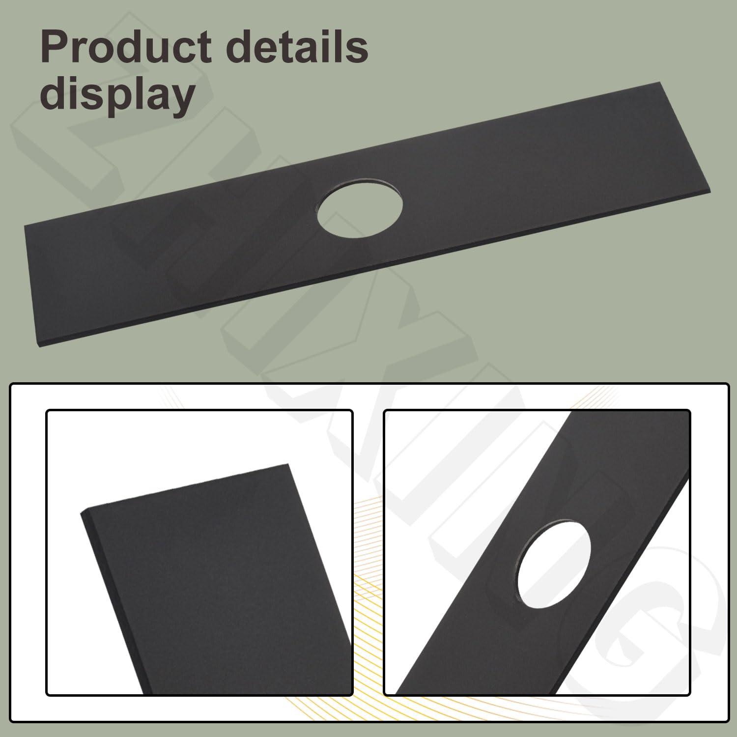 ZHIXING Hardened Steel 2 Pack Edger Blade Attachment Compatible with 49-16-2718 42-26-2718 18V Quik-LOK EDG - 8" x 2" (2 Pack)