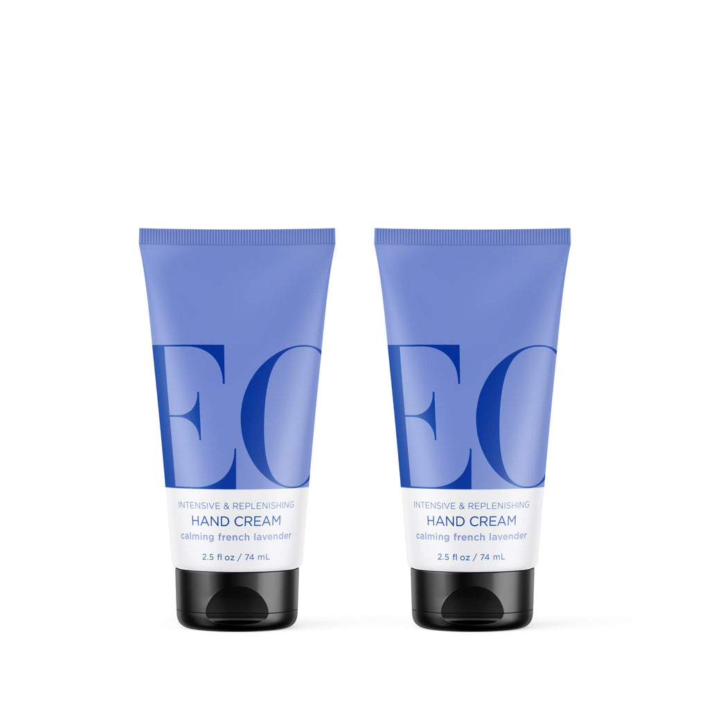 EO Hand Cream, 2.5 Ounce (Pack of 2), French Lavender, Moisturuzer for dry skin and made with Essential Oils for Men and Women