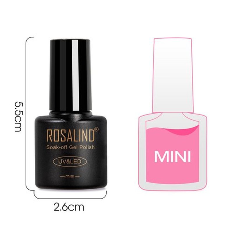 ROSALIND 24Pcs Neon Gel Nail Polish Set with Gel Base and Matte Glossy Glitter Top Coat, Bright Neon Colors Nail Gel Polish Soak Off UV Manicure Rainbow Nail Art