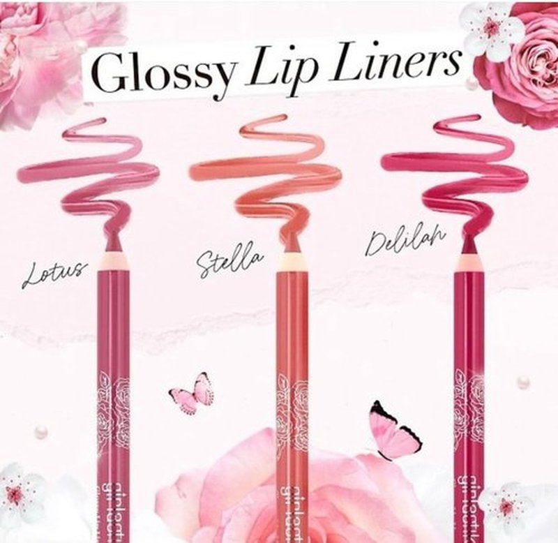 Girlactik Glossy Lip Liner - Moisturizing Lip Pencil for Glossy Shine | Smooth, Creamy, Vegan Formula (Delilah)