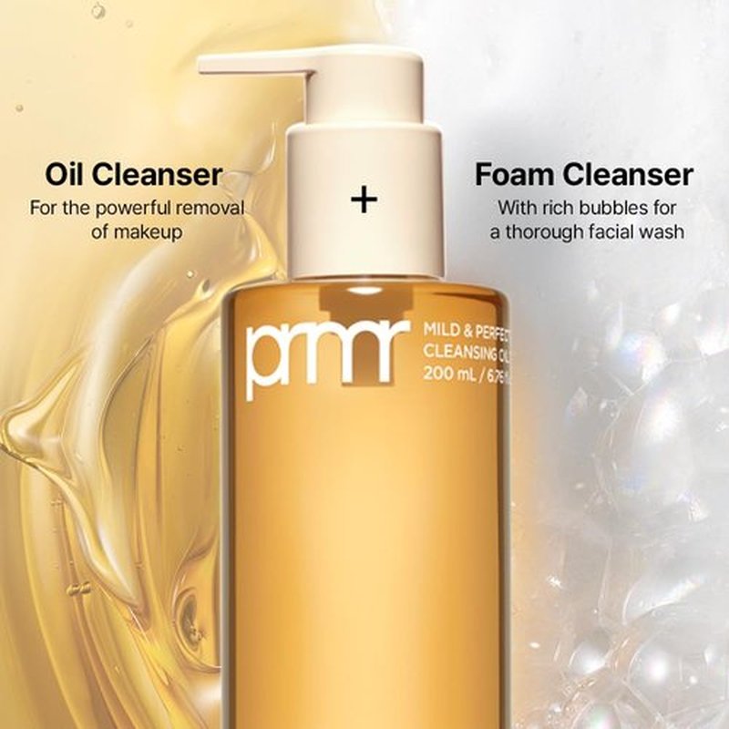 Primera (PRMR Oil To Foam Cleanser Korean Deep Cleansing Oil, Daily Makeup Remover, Blackheads, Dust and Dirt Removal, Pore Cleaning, Hyaluronic acid, Deep Clean in One Step (200ml, 6.76 fl. oz)