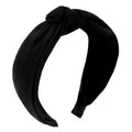 Amariver Black Headbands for Women Wide Knotted Headband Top Knot Hair Band Non-slip Head Band Soft Fashion Accessories for Women Girls