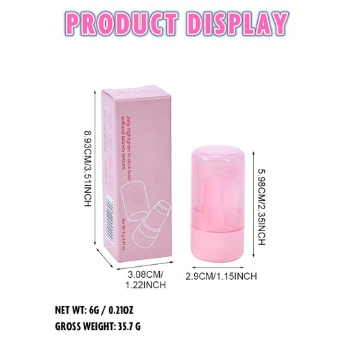 Skiennix Highlighter Stick - Shimmer Makeup for Face & Body, Easy Blend, Long Lasting, Multi-Use Cream, 2pcs