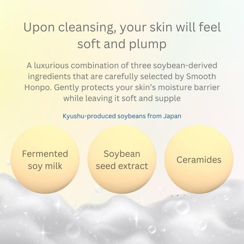 Hoshisu Nameraka Honpo Foam Face Wash NC 200 mL / 6.8 Net fl. oz. Imported from Japan