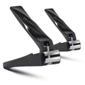 FERYES Nail Clippers with Catcher 2 PCS Set, No Splash Fingernail Clipper and Toenail Clipper, Stainless Steel Nail Cutters - W/Black Metal Case Packing