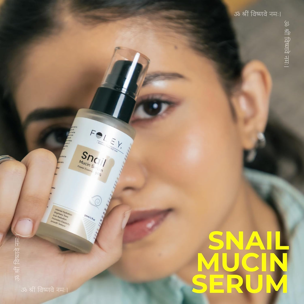 FOLEY Snail Mucin 96% Face Serum 50ml for Dry Skin, Hydrating Korean Serum for Men & Women, Brightens, Firms, Improves Texture, Non-Sticky & Fragrance-Free, Dermatologist-Tested