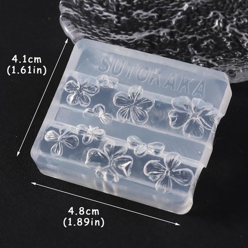 SUTOKAKA Solid Builder Nail Gel, 3D Sculpting Gel Non-Stick Hand Carving Glue Extension with Flower Silicone Mold, Sculpture Pen for Carving Patterns Decoration Nail Art Salon Home DIY