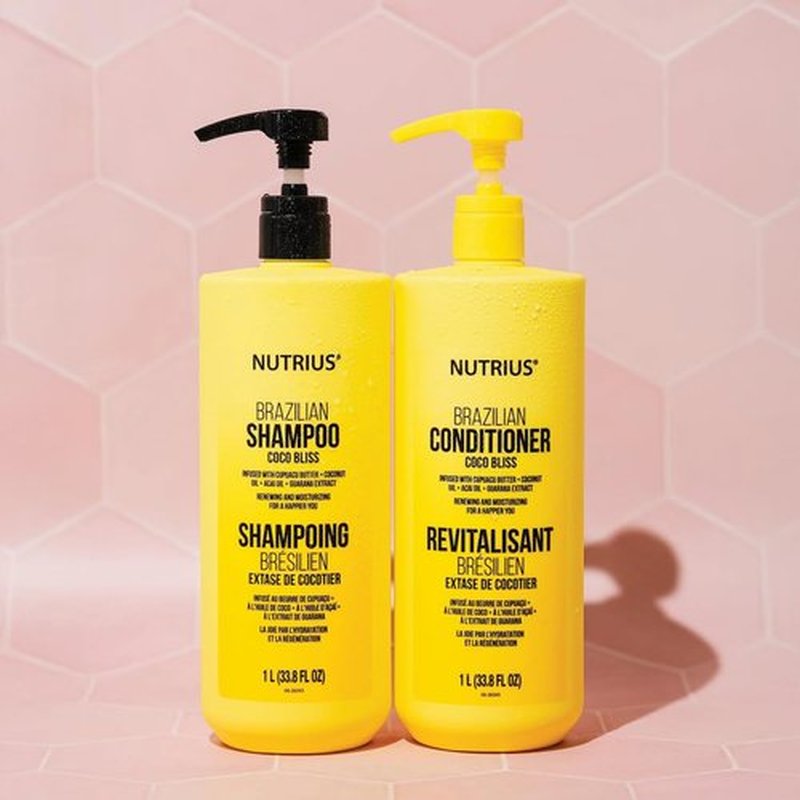Nutrius Brazilian Shampoo Coco Bliss – For Silky-Smooth Hair 33.8 FL OZ