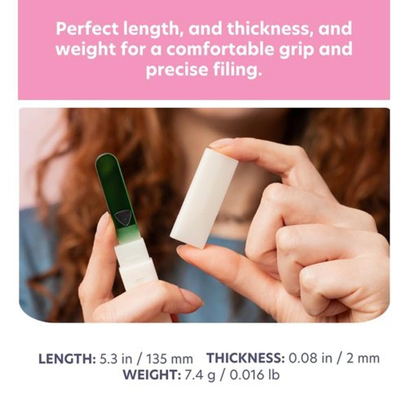 Bona Fide Beauty - Premium Czech Glass Nail File - Gentle, Durable & Professional Manicure Tool