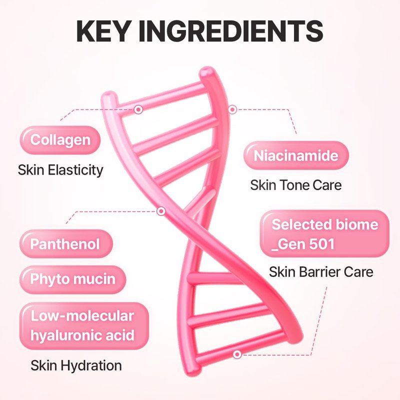 UIQ Biome Barrier Collagen Firming Hydrogel Mask, Skin Microbiome-Powered Face Mask, Radiance-Boosting Hydrogel Mask for Deep Hydration, Elasticity & Cooling Care, Korean Skin Care,1.41oz(40g) x 5ea