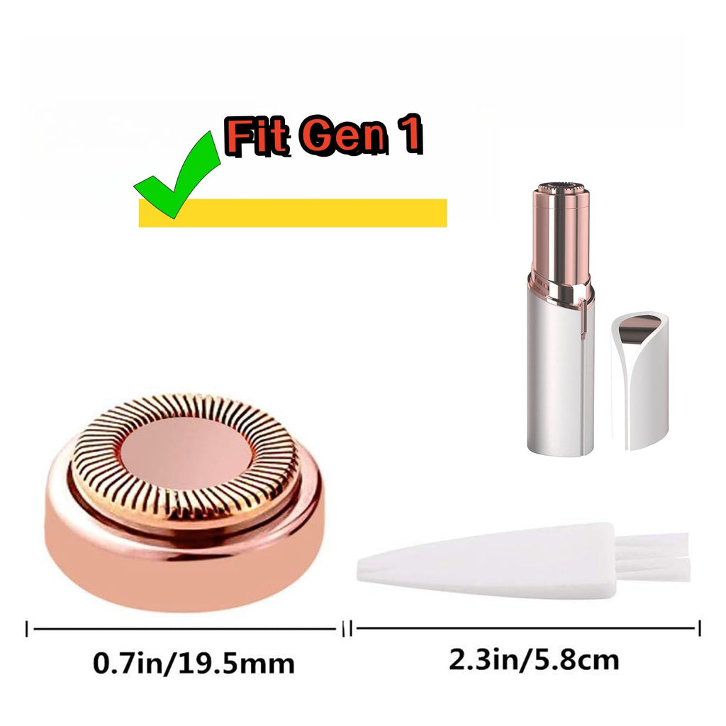 Facial Hair Removal Replacement Heads for Flawless Generation 1, Compatible with Finishing Flawless Facial Hair Remover, Single Halo Heads, 4 Pack