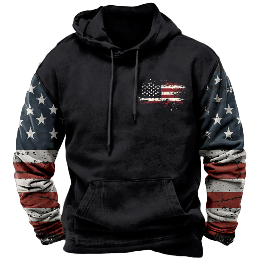 Men's Sweatshirts American Flag Patriotic Hoodie Pullover Sweatshirts Sweater Black Up Crewneck Fleece Men'S Tall Hombre Para Sweaters Big Graphic Crew Neck Cotton Oversized Lightweight Shirts,3XL