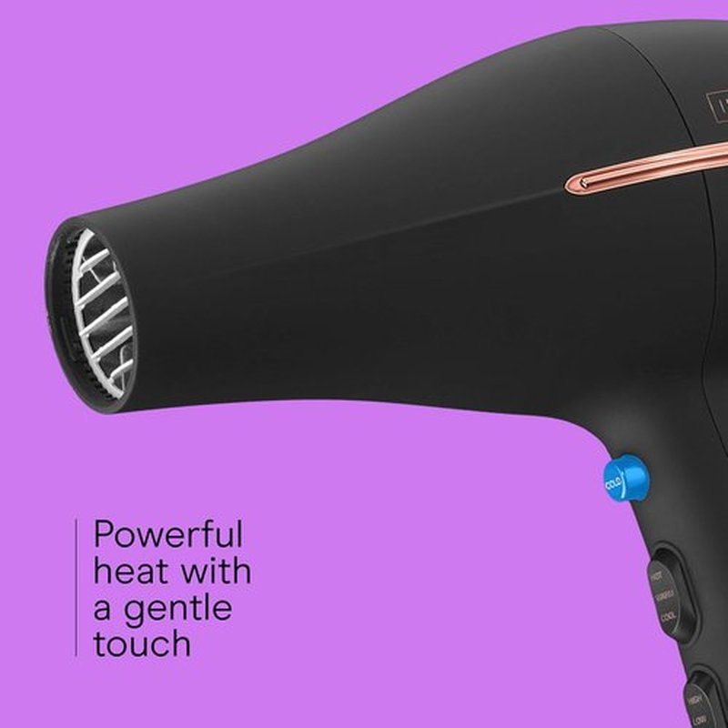 INFINITI PRO by CONAIR 1875W Hair Dryer - Ceramic Technology, Diffuser & Concentrator, Black