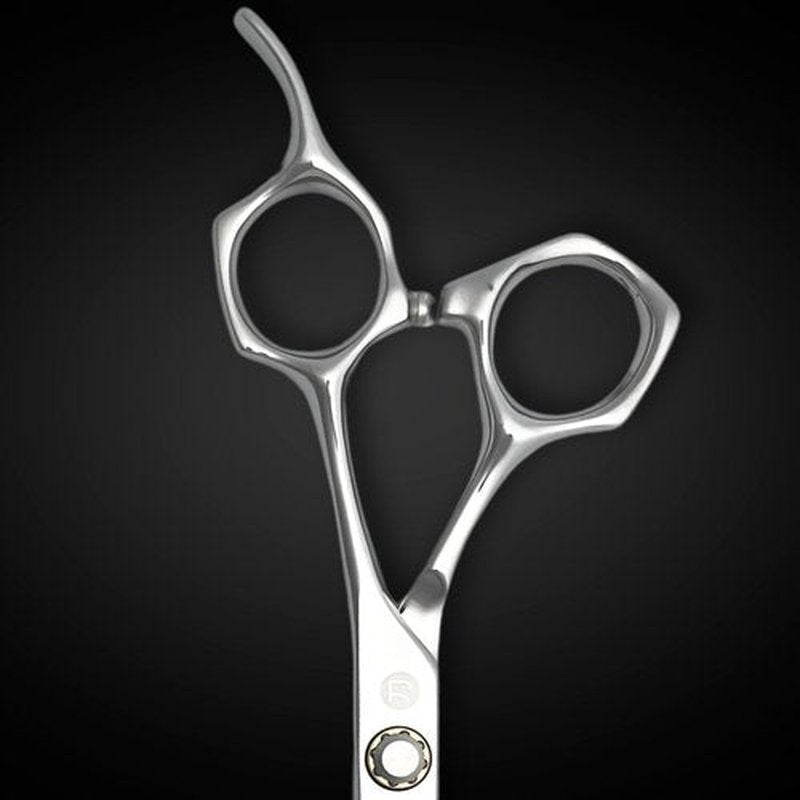 Professional Hair Cutting Scissors - 6 Inches - Convex Blade - Japanese 440C Stainless Steel - For Wet or Dry Cutting - Saki Shears Musashi For Hairdressers and Barbers