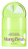 KAHI Cleansing Balm Pore Control Mung Bean - Nourishing & Hydrating Facial Cleanser Makeup Remover Balm with AHA, BHA (Salicylic Acid), PHA, and LHA - Gentle Exfoliating Korean Skincare 1.69 oz