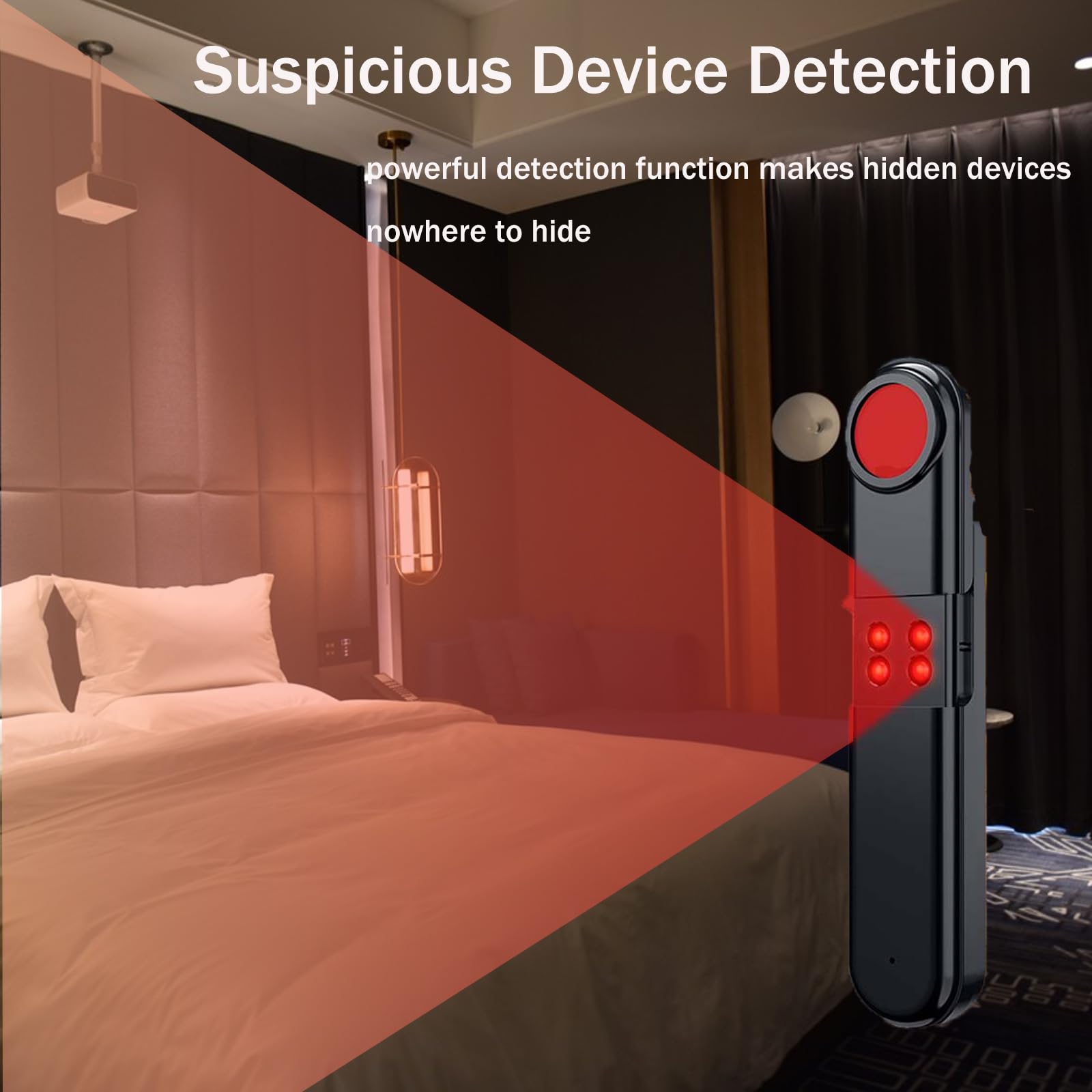 LXIANGN Hidden Camera Detector - 2025 5-in-1 Multi-Function Advanced Camera Detector and Bug Detector,Scanner for Home Office Travel Security