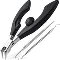 Ingrown Toenail Clippers for Seniors Thick Toenails, Straight Nail Clipper for Men, Heavy Duty Toe Nail Clippers for Thick Nails with Wide Jaw Opening, Professional Ingrown Toenail Removal Kit