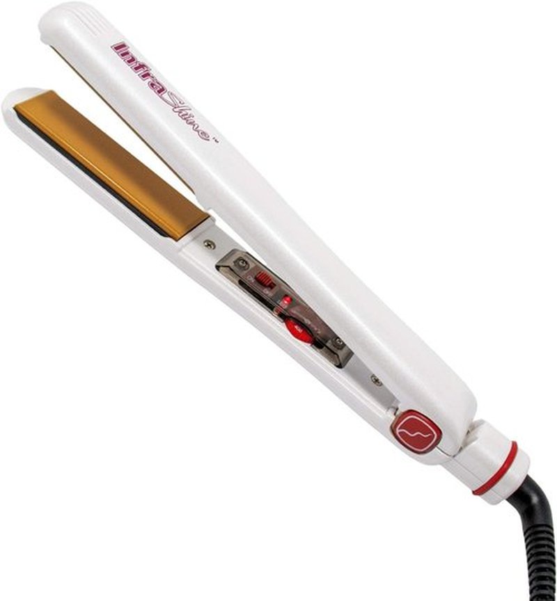 Redline Professional 1" Flat Iron - White Hair Straightener for Sleek, Smooth Styles
