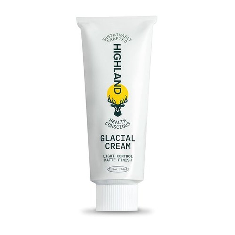 Highland Glacial Cream - Hair Styling Cream for Smooth, Hydrated, De-Frizzed Hair - 2.5 oz