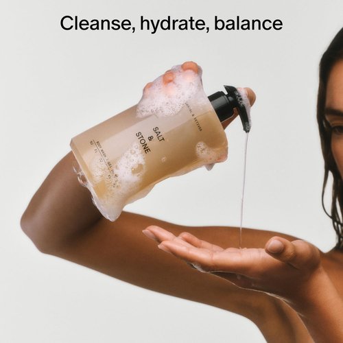 Salt & Stone Body Wash - Antioxidant-Rich Formula for Deep Moisture | Unisex, Sulfate & Paraben Free | Santal & Vetiver, 15.2 fl oz