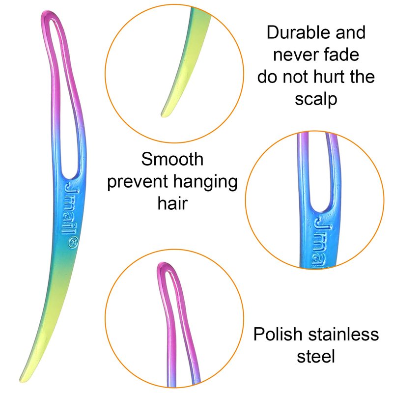 YBEATY 12 PCS Locs Hair Interlocking Tool Set 4 Styles Retighten Tool Retighten Tools Bent Hook Shape Loc Needle Dreadlock Crochet Needle Easy Hair Loc Needles for Maintaining Dreadlocks Styling