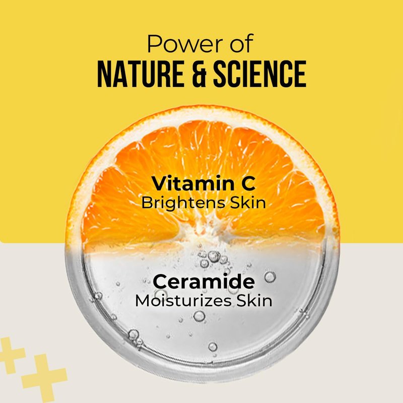 Dr. Sheth's Ceramide & Vitamin C Sunscreen SPF 50+ PA++++ In-Vivo Tested For Healthy & Bright Skin Lightweight & Non Greasy For UVA/UVB & Blue Light & IR Protection No white cast For All Skin Types