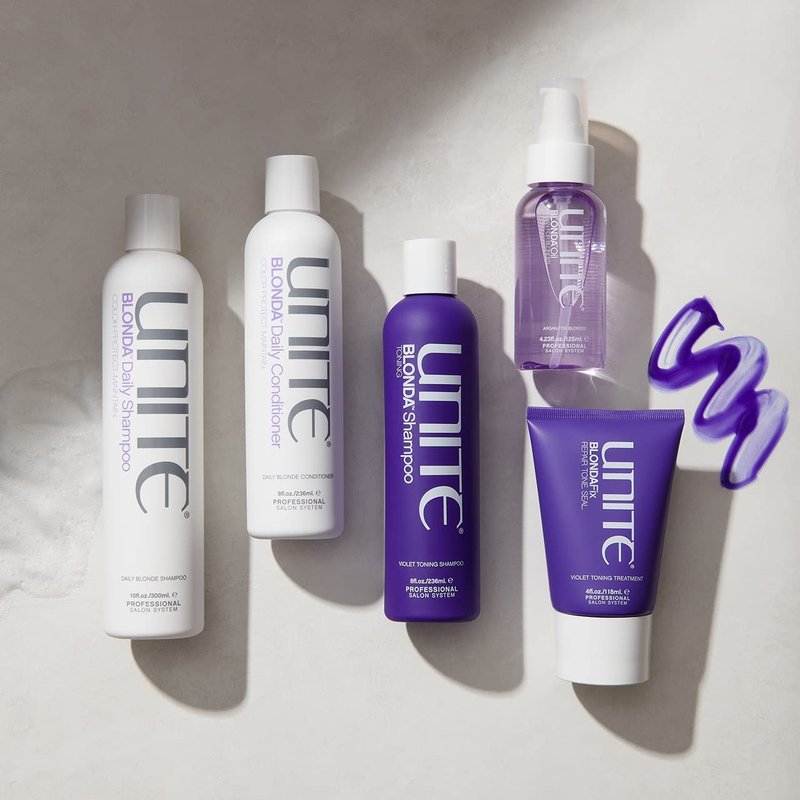 UNITE Hair - BLONDA Daily Shampoo - Gentle Cleanser for Bright Blonde & Highlighted Hair - 10 Fl Oz