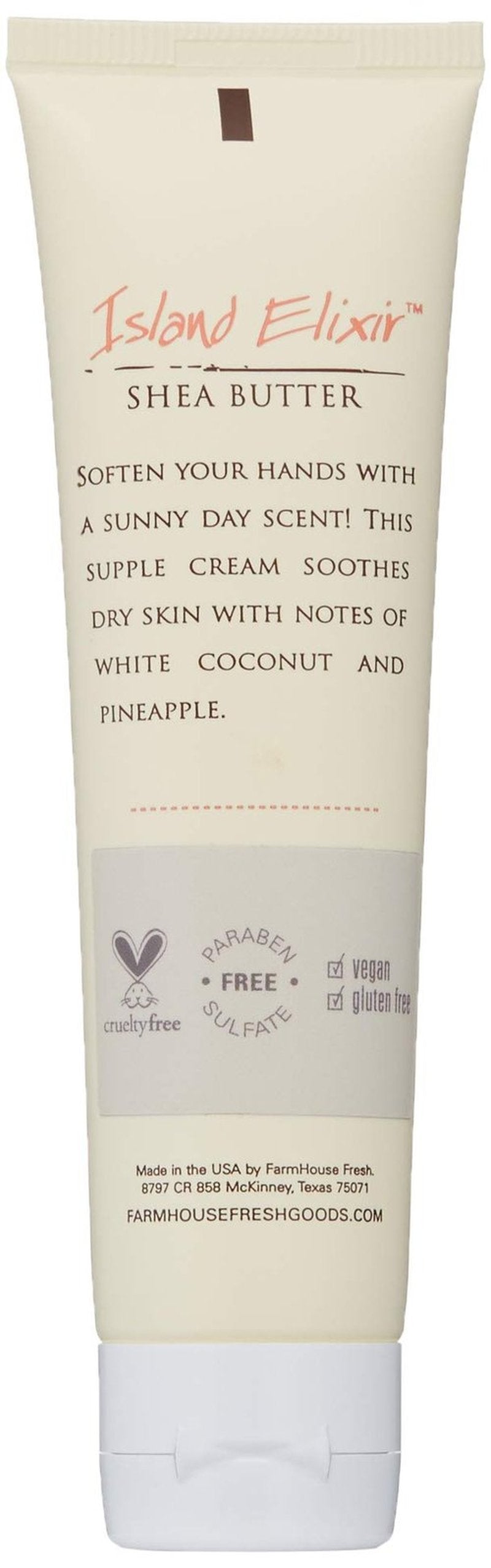 FarmHouse Fresh Island Elixir Shea Butter Hand Cream, 2.4 Fl Oz