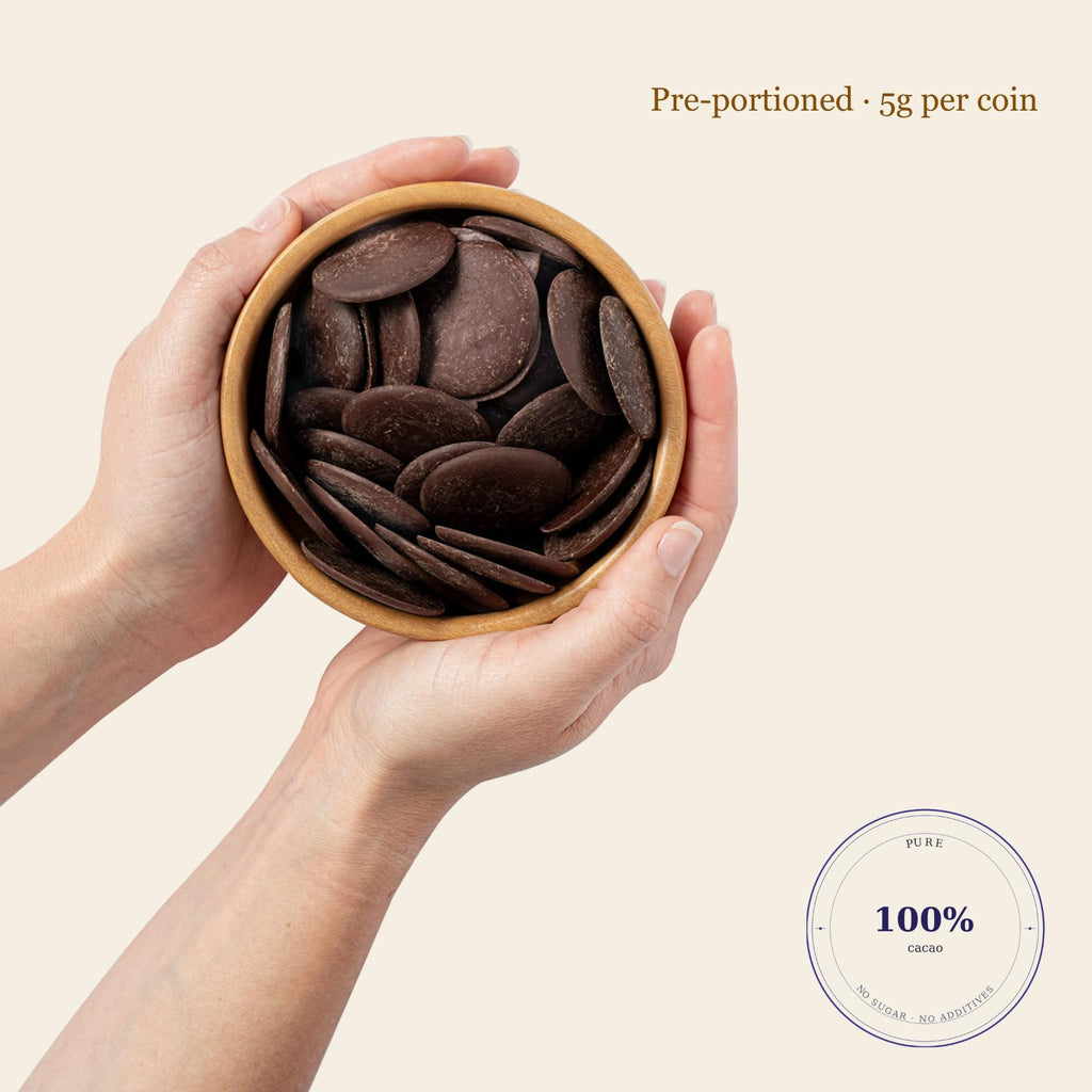 Cacao Adventures Ceremonial Grade Cacao | 100% Pure | Dairy Free & Vegan | Unsweetened | Ethically sourced and sustainably grown |Vegan Peruvian| 8 oz