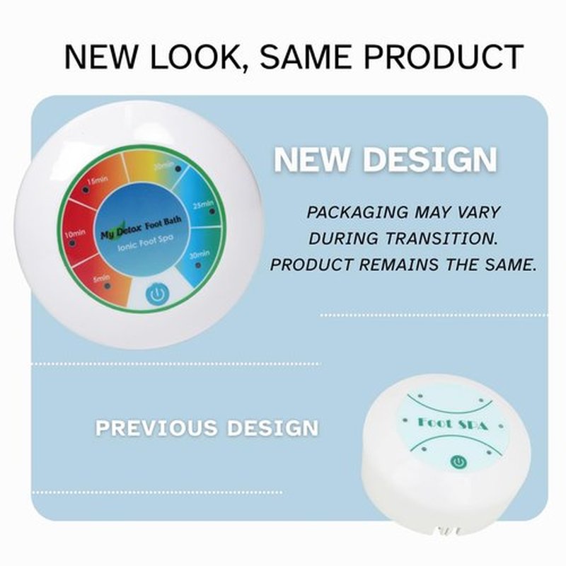 Ionic Foot Bath Detox Machine Premium Ion Foot Spa for Home Use Includes Basin, 2 Ion Arrays, & Accessories