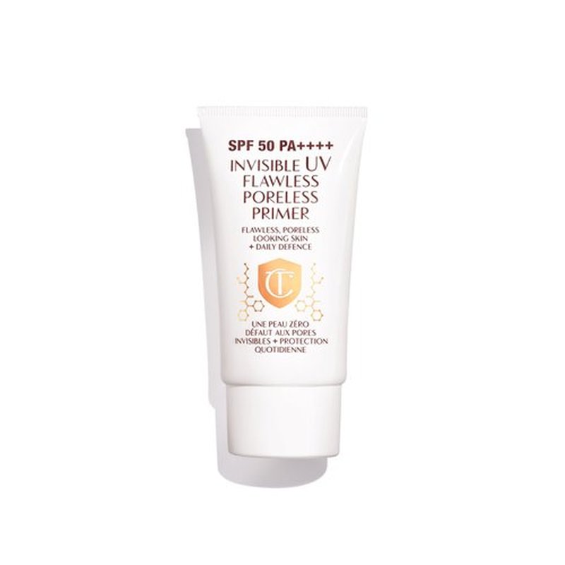 Charlotte Tilbury Invisible UV Flawless Makeup Primer - Broad Spectrum SPF 50 Sunscreen & Poreless Face Primer - Brightening Vitamin C & Hydrating Hyaluronic Acid to Protect & Prime Skin (30ml)