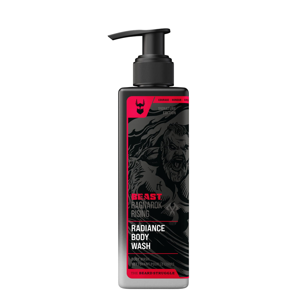 The Beard Struggle Eddie Hall Beast Line Body Wash - Ragnarok Rising Fragrance - Daily Cleansing Body Wash for Men - Cruelty-Free & Vegan-Friendly - 8 fl oz