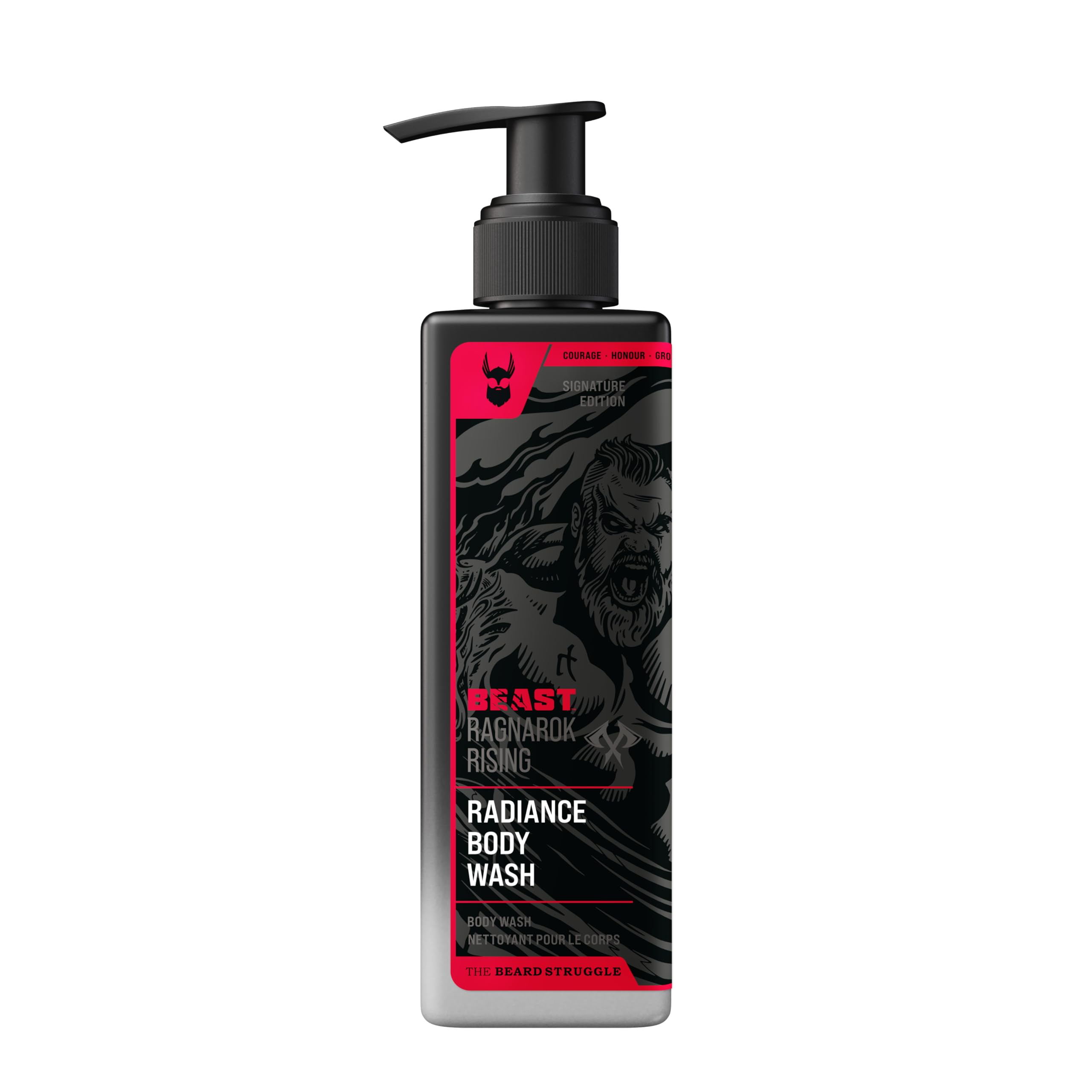 The Beard Struggle Eddie Hall Beast Line Body Wash - Ragnarok Rising Fragrance - Daily Cleansing Body Wash for Men - Cruelty-Free & Vegan-Friendly - 8 fl oz
