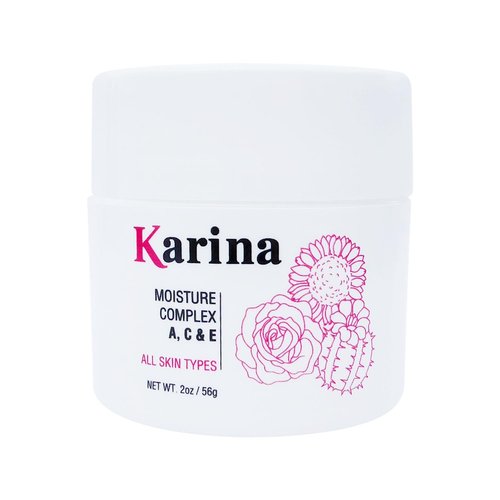 Karina Moisture Complex Face Moisturizer - Hydrating Vitamin C Cream for All Skin Types | Nourishing Formula with Vitamins A, C & E - 2 oz