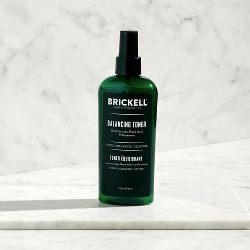 Brickell Men's Balancing Face Toner - Natural Alcohol-Free Formula with Witch Hazel | 8 Ounce